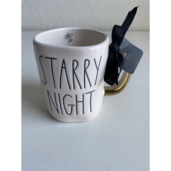 Rae Dunn Jasmine Starry Night Disney Princess Double sided Mug Alladin NEW - Picture 2 of 6